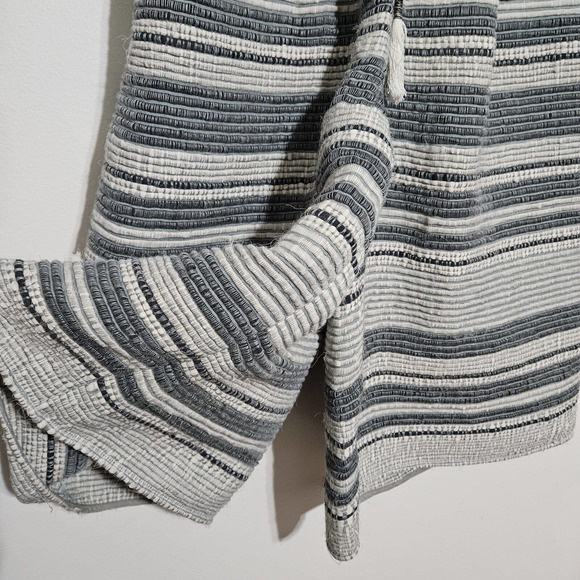 Anthropologie Laura Siegel Ellison Culotte Pants Sz S Stripped‎ Textured Pull On - Picture 6 of 13